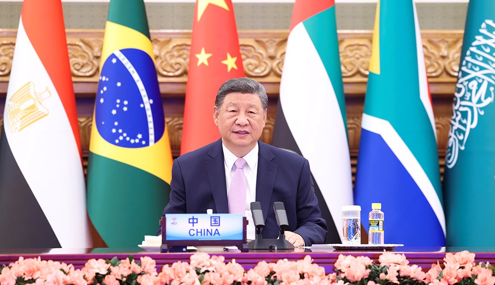 习近平出席金砖国家领导人线上峰会并发表重要讲话